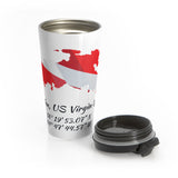 Stainless Steel Dive St. John Travel Mug