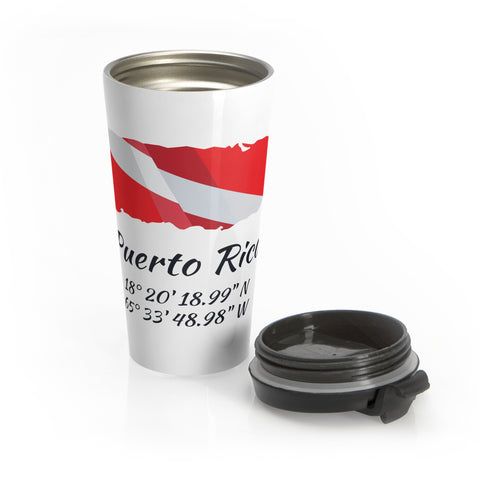 Stainless Steel Dive Puerto Rico Travel Mug