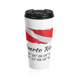 Stainless Steel Dive Puerto Rico Travel Mug