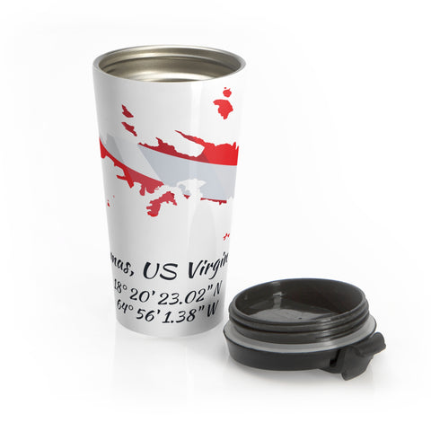 Stainless Steel Dive St. Thomas Travel Mug